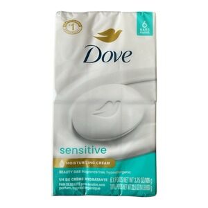 Dove - Sensitive Skin Beauty Bar Soap (3.75oz) - 6 Pack Fragrance Free